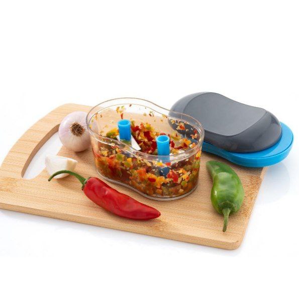 Hand Push Double Dual Blade Vegetable Chopper