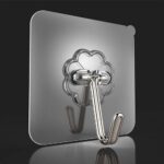 Stainless Steel Adhesive Hook (10 Pcs)