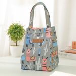 Cotton Drawstring Insulated Lunch Bag