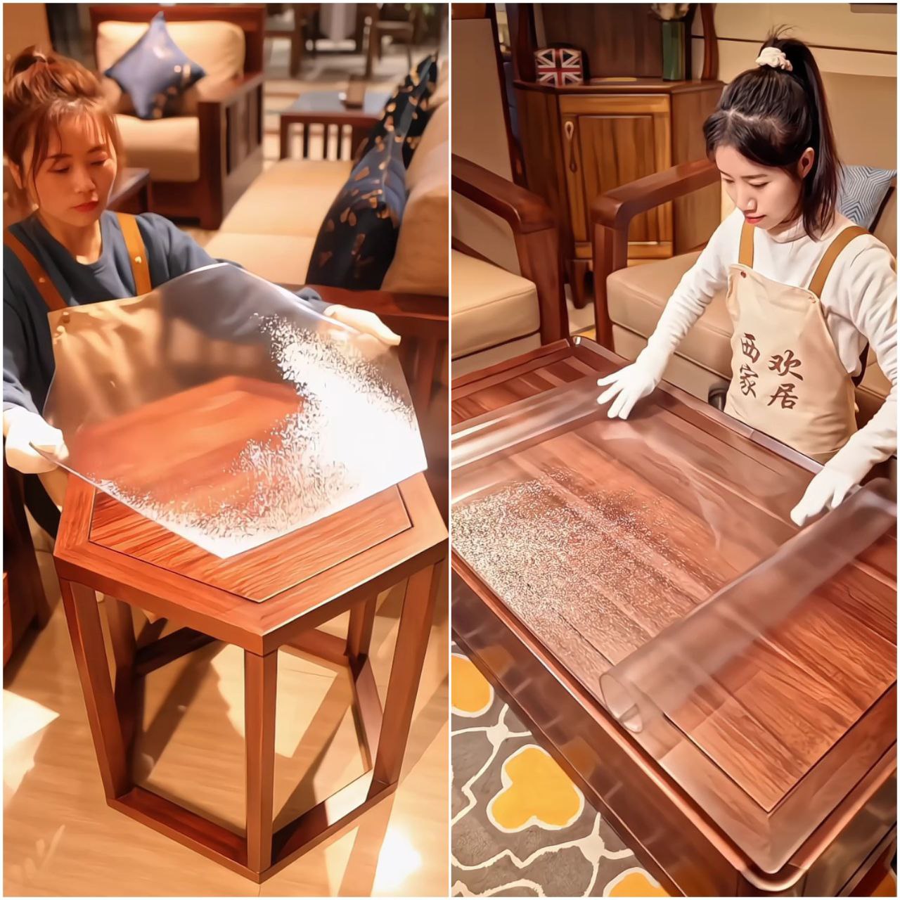 Waterproof Wipeable Transparent Table Cover