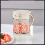 Glass Condiment Spice Jar with Spoon