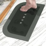 D - Shape Water Absorbing Bathroom Mat