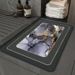 Luxury Square Water Absorbing Bathroom Mat