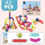 Magnetic Building Sticks Blocks (42 Pcs)