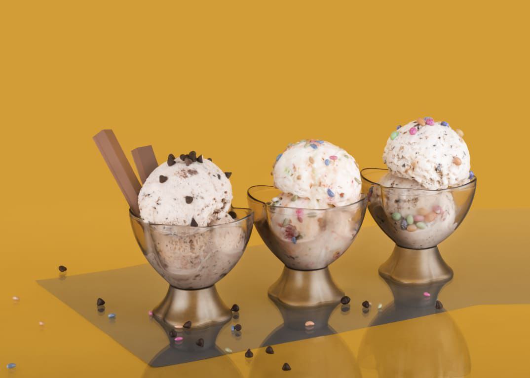 Plastic Ice Cream Cup ( Pack of 6 )