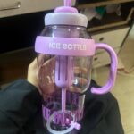 Trendy Ice Bottle with Straw (1300ml)
