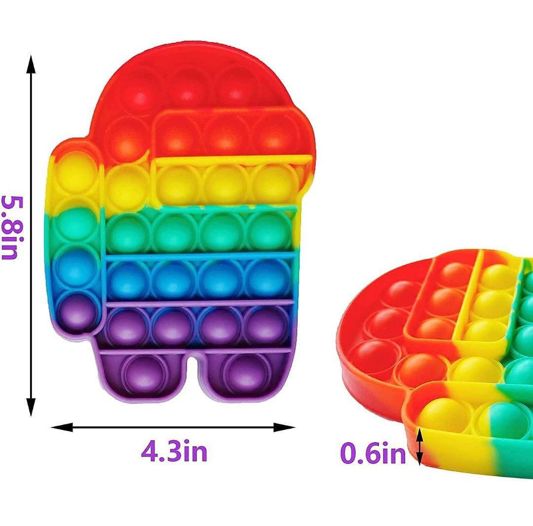 Silicone Popit Game Toy For Kids (Random Design) (4)