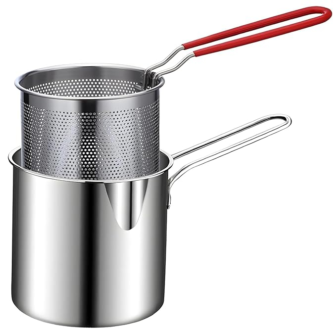 stainless steel deep frying pot