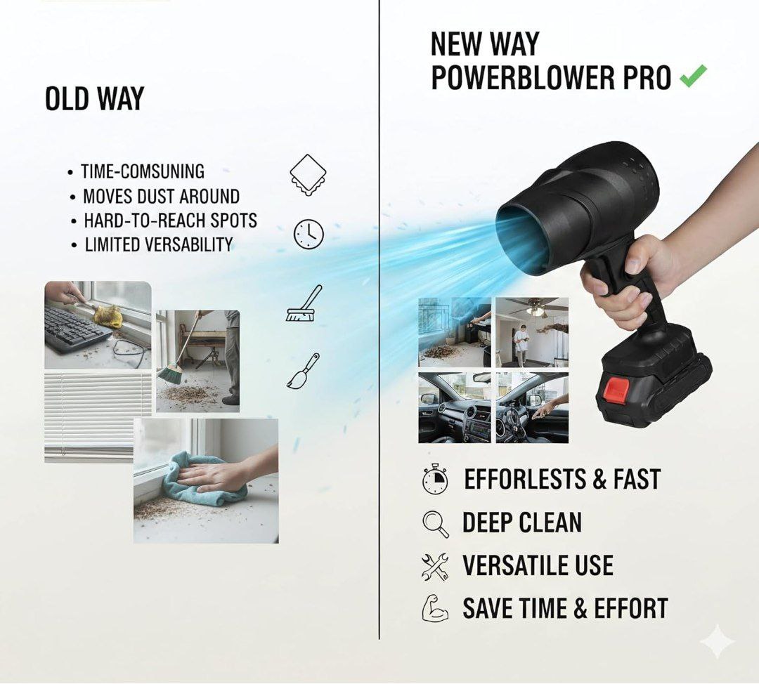 Handheld Electric Cordless Portable Air Blower (24V) (5)