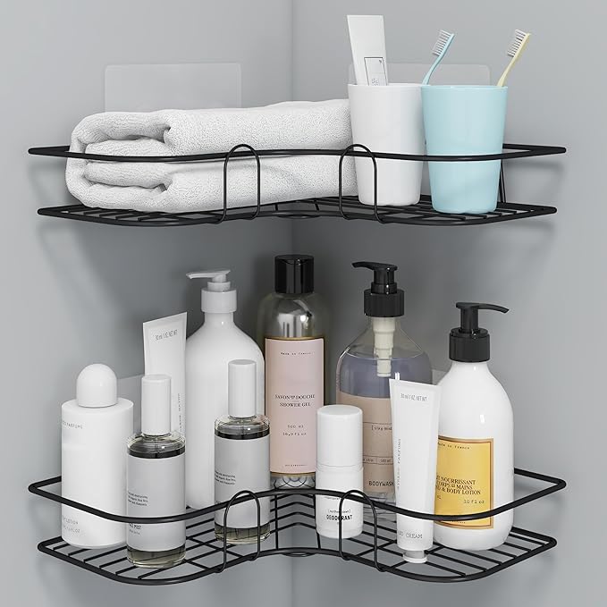 Metal Bathroom Corner Rack (3)