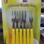 Stainless Steel Cheese Fruit Fork Set (6 Pcs)